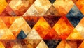 Abstract Geometric Mosaic with Warm Earth Tones Royalty Free Stock Photo