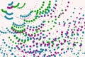 Abstract geometric motion, particle or random pattern. Motion , shape, texture & design. Royalty Free Stock Photo