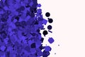 Abstract geometric motion, particle or random pattern. Style, canvas, color & dust. Royalty Free Stock Photo