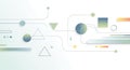 Abstract Geometric Network Background with Circles, Triangles, and Lines Royalty Free Stock Photo