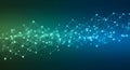 Abstract Geometric Network Connections with Dotted Pattern and Gradient Color Background, generate AI Royalty Free Stock Photo