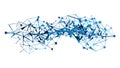 Abstract Geometric Network Data Connectivity Pattern, vector design Generative AI Royalty Free Stock Photo