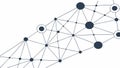 Abstract geometric network pattern, symbolizing connectivity and complex systems, vector design Generative AI Royalty Free Stock Photo