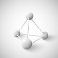 Abstract geometric object pyramid data structure Royalty Free Stock Photo