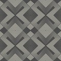 Abstract Geometric Ornament. Endless Monochrome Wallpaper