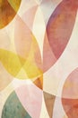 Abstract Geometric Overlapping Colorful Pattern with Textured Background Royalty Free Stock Photo