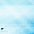 Abstract geometric overlay on blue background with diagonal stripes. Technology and dynamic motion. Royalty Free Stock Photo