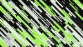 Abstract geometric pattern. Animation. Abstract animation of colorful line patterns moving diagonally on the black