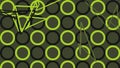 Abstract green pattern background with random object Royalty Free Stock Photo