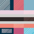 Abstract geometric pattern background, vector square and lines color art design. Applicable for Banners, Placards, Posters, Flyers Royalty Free Stock Photo