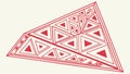 Abstract geometric pattern based on intersecting triangular forms vector design Generative AI Royalty Free Stock Photo