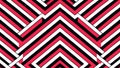 Abstract geometric pattern with black, red, and white stripes Royalty Free Stock Photo