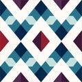 Abstract Geometric Pattern In Blue, White, And Purple Royalty Free Stock Photo