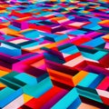 An abstract, geometric pattern with bold and vibrant colors4, Generative AI Royalty Free Stock Photo