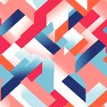 Abstract Geometric Pattern: Bold And Vibrant Illustrations By Felipe Pantone Royalty Free Stock Photo