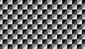 Abstract geometric pattern with checkerboard. Retro cube black and white background. Vector illustration Royalty Free Stock Photo