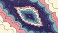 Abstract geometric pattern of colorful diamond shapes vector design Generative AI Royalty Free Stock Photo