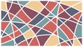 Abstract geometric pattern of colorful triangles and squares, vector design Generative AI Royalty Free Stock Photo