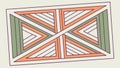Abstract Geometric Pattern, Modern and Angular, vector design Generative AI Royalty Free Stock Photo