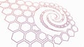 Abstract geometric pattern composed of hexagonal shapes vector design Generative AI Royalty Free Stock Photo