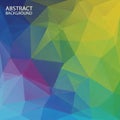 Abstract geometric pattern composed of multicolored polygonal shapes Royalty Free Stock Photo