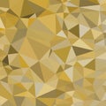 an abstract geometric pattern composed of a network of interconnected triangles in various shades of gold and brown.