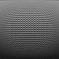 Abstract geometric pattern in 3D convex spherical shape