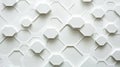 Abstract White Hexagon Pattern Background Texture Design Royalty Free Stock Photo
