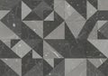 Abstract geometric pattern with dark gray and light gray triangles Royalty Free Stock Photo