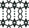 Abstract geometric pattern for design. Black-and-white color. Royalty Free Stock Photo