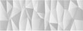 Abstract geometric pattern with dynamic triangles in white and gray tones for modern background design