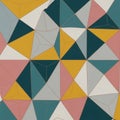 Abstract geometric pattern featuring an array of interlocking triangles and polygonal Royalty Free Stock Photo