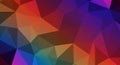 Abstract geometric pattern featuring an array of polygons in diverse sizes and colors. Royalty Free Stock Photo
