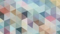 Abstract geometric pattern featuring an array of triangles in pastel hues Royalty Free Stock Photo