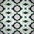 Abstract geometric pattern featuring black, white, and light blue Royalty Free Stock Photo