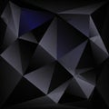 Abstract geometric pattern featuring dark, faceted polygons. The design consists of Royalty Free Stock Photo