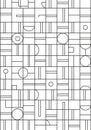 Geometric pattern featuring a grid of intersecting horizontal and Royalty Free Stock Photo