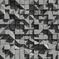 Abstract geometric pattern featuring a grid of three-dimensional cube Royalty Free Stock Photo