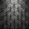Abstract geometric pattern featuring interlocking hexagonal frames Royalty Free Stock Photo