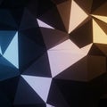 Abstract geometric pattern featuring a low-poly design with triangular facets Royalty Free Stock Photo