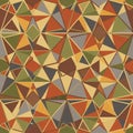 Abstract geometric pattern featuring a mosaic of interconnected triangles Royalty Free Stock Photo