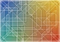 Abstract geometric pattern featuring overlapping transparent rectangles and squares. Gradient Royalty Free Stock Photo