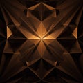 Abstract geometric pattern featuring a symmetrical arrangement of angular, triangular shapes. Royalty Free Stock Photo