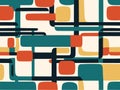abstract geometric pattern generative computational art illustration Royalty Free Stock Photo