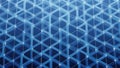 Abstract geometric pattern with glowing blue lines forming interconnected hexagons Royalty Free Stock Photo