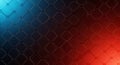 Abstract geometric pattern with a gradient of cool blue to warm red light creating a dramatic and futuristic background effect Royalty Free Stock Photo