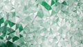 Abstract geometric pattern with green and white polygonal shapes, creating a dynamic and intricate mosaic-like texture.