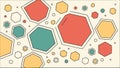 Abstract geometric pattern with hexagons. Modern design element vector art vector design Generative AI Royalty Free Stock Photo