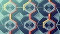 Abstract geometric pattern with interconnected hexagonal shapes in gradient colors Royalty Free Stock Photo