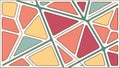 Abstract geometric pattern of interlocking colorful triangles, vector design Generative AI Royalty Free Stock Photo
